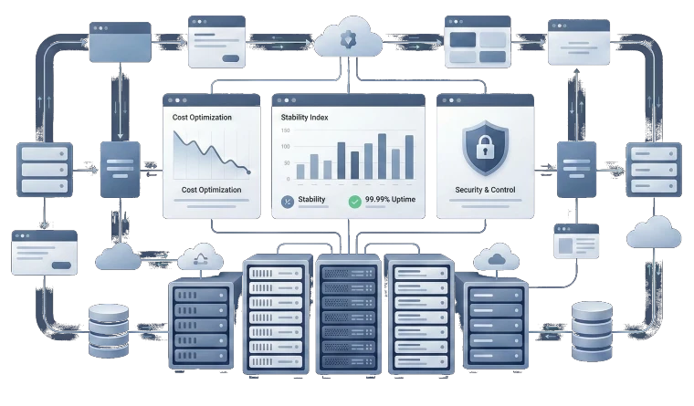 Illustration cloud sécurisé