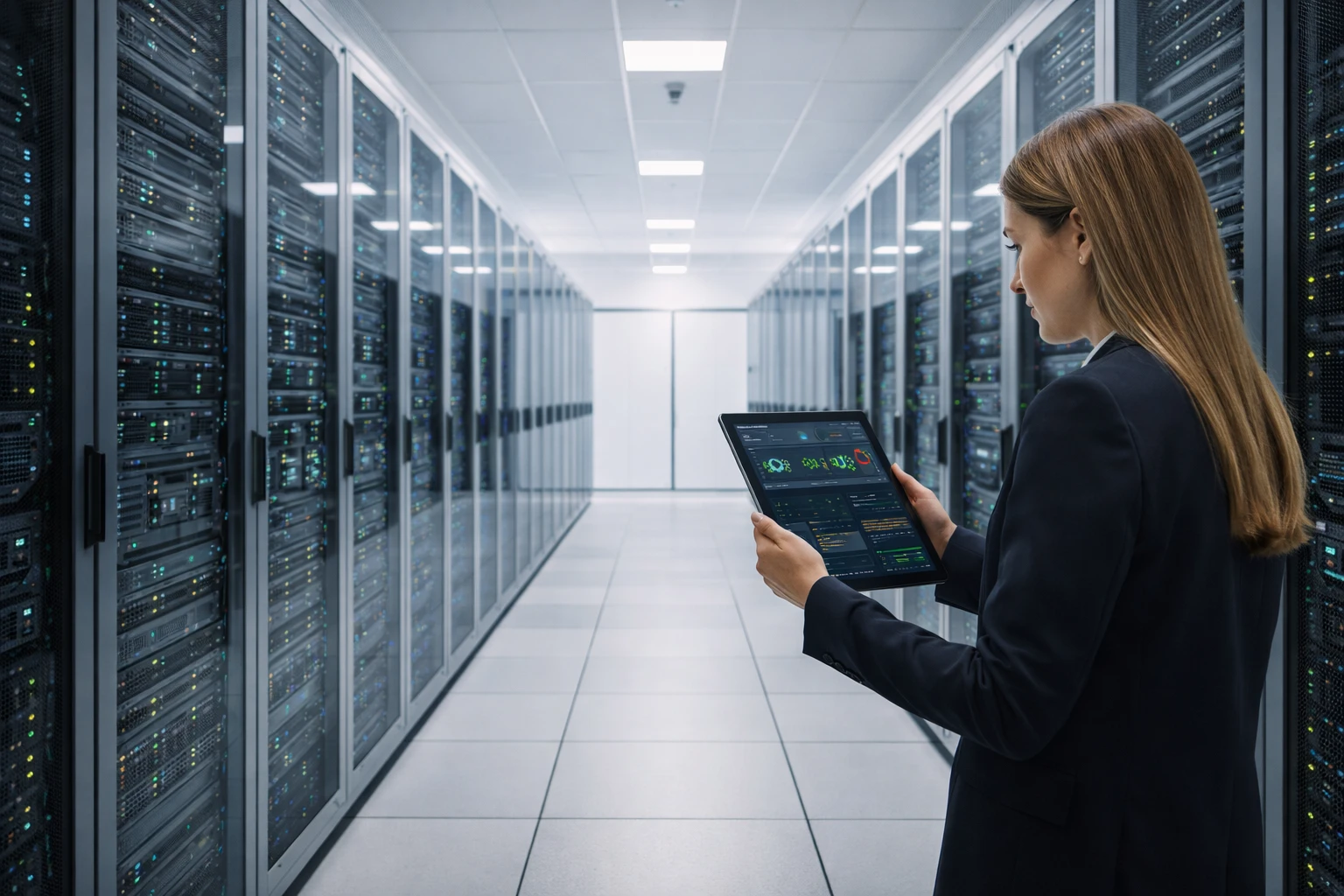 Serveurs sécurisés dans un environnement data center moderne